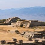 Panoramic View of Monte Alban Archaelogical Site