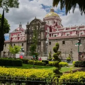 Lateral View of Puebla´s Barroque Cathedral