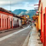 Colorful Street in San Cristobal de las Casas Chiapas