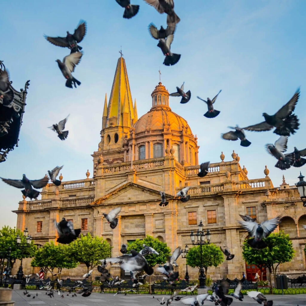 Lateral view of Guadalajara´s Cathedral