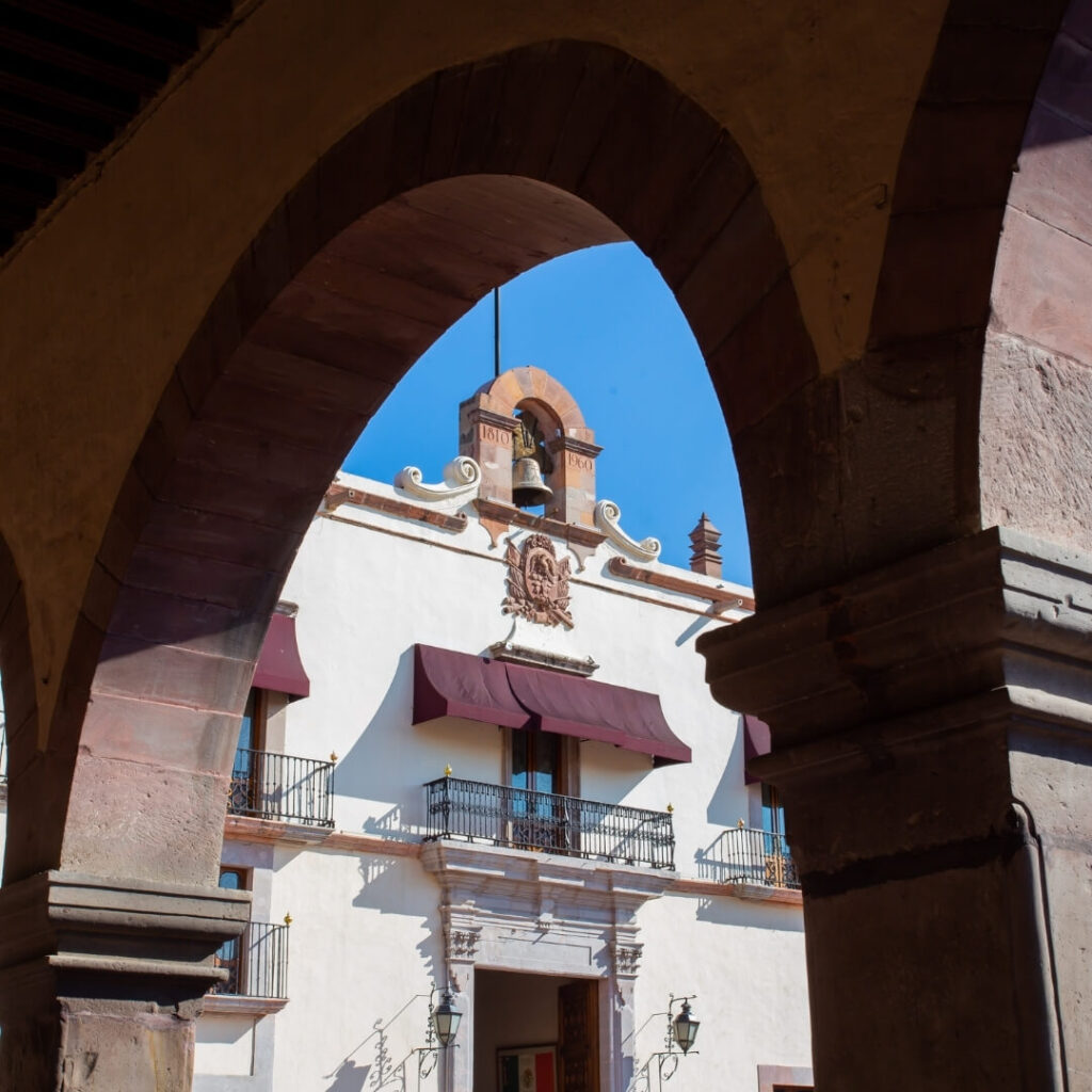 View of the Government Palace in Queretaro Mexico